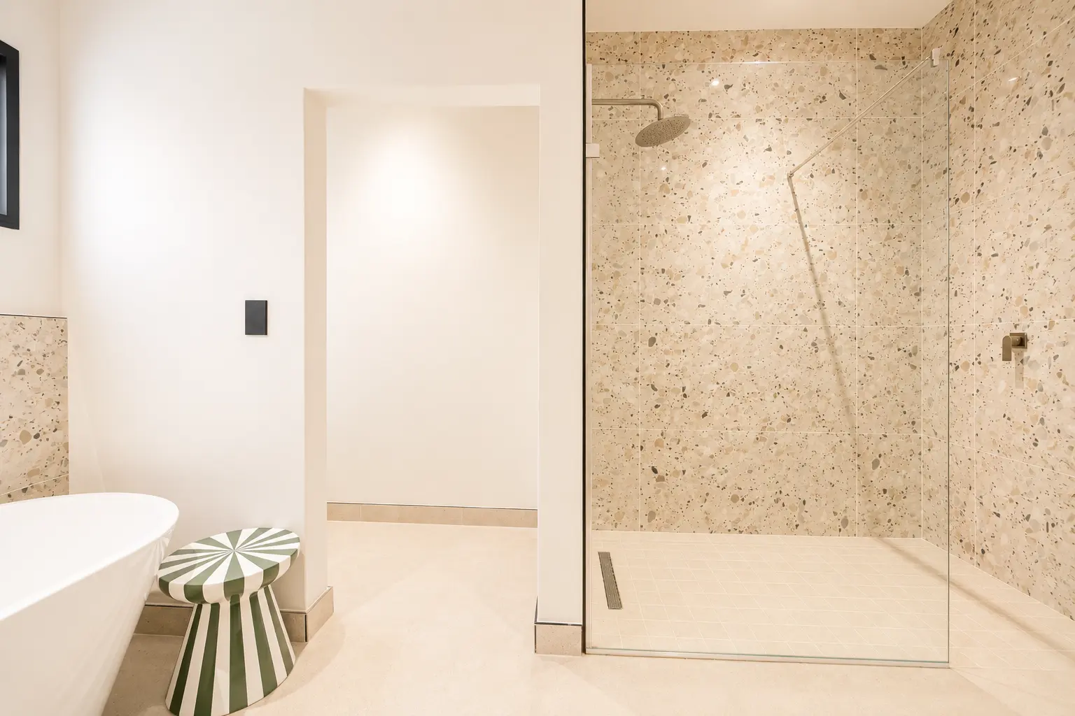 Elegant baths in master and junior suites